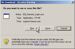 Figure 1, Click the Run button in the File Download - Security Warning window